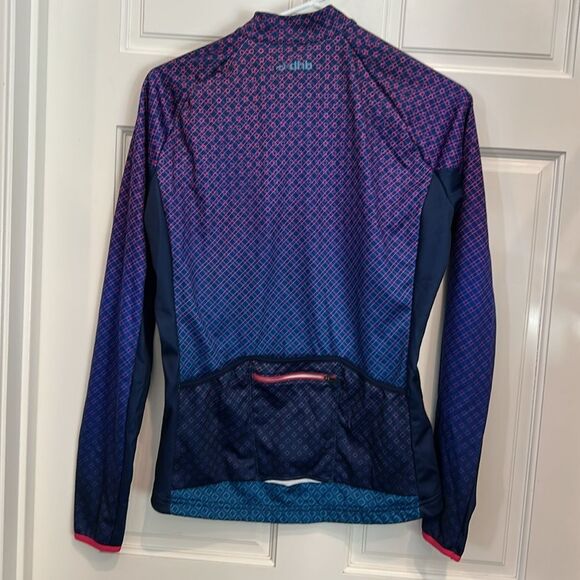 Dhb Women's Purple and Blue Cycling Jacket size 12 - Picture 4 of 7
